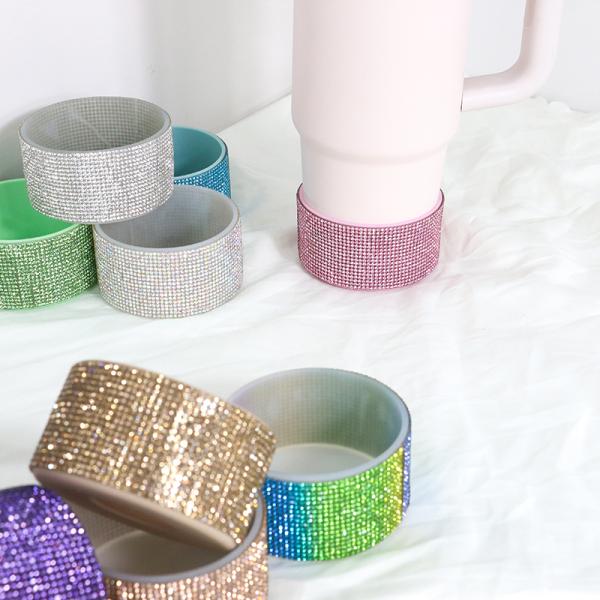 Оптовая чашка Glitter Силиконовый сапог для 20-40 унций Бутылочная крышка Нижняя крышка рукава Защитный ботинок с печатью