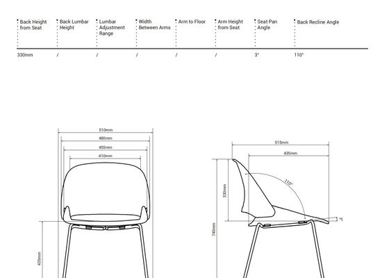 Ducky Training Chair - Guest Chair with Wooden Legs, Tube Metal Legs, and Four-stal Metal Legs for Stylish Office Spaces