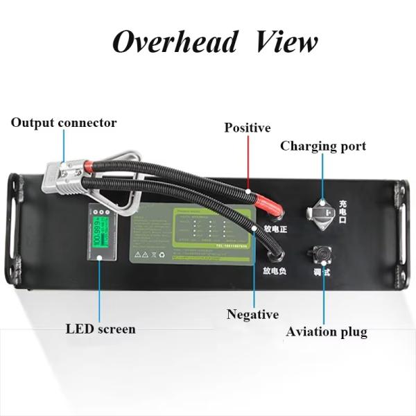 Deep Cycle 100ah 48 volt Lithium Industrial Forklift Batteries Replacement