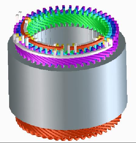 Machine d'enroulement de stator à fil plat pour chariot de golf automatisé de haute précision