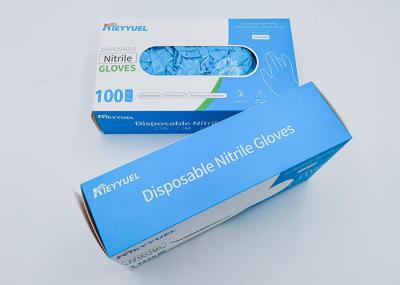 Personal Protection / Hospital Disposable Nitrile Gloves Fits Either Hand Anti Allergic Food Safe