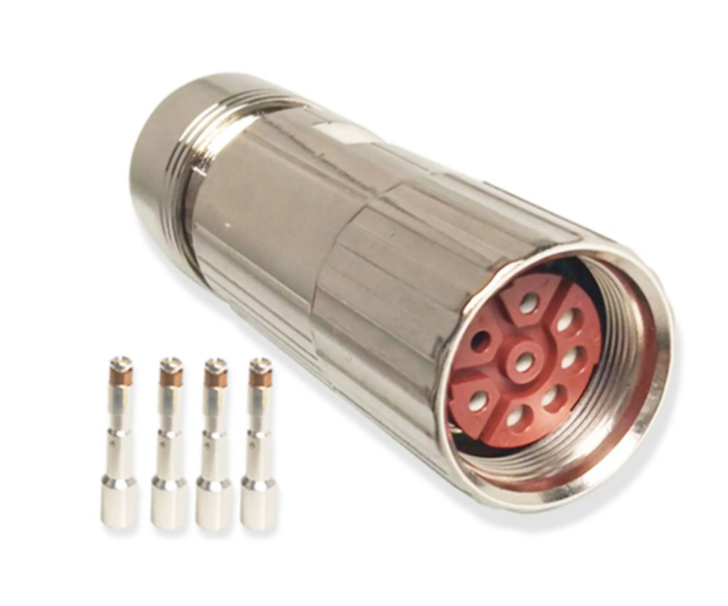 6FX2003 Servo Motor Connector with 1000V Voltage Rating 18-24 AWG Wire Gauge and Panel Mount/Cable Mount Options