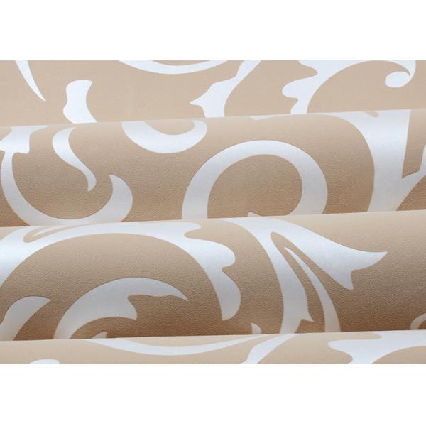 0.7*8.4m Brown Non - woven Retro Vintage Wallpaper Flower Pattern