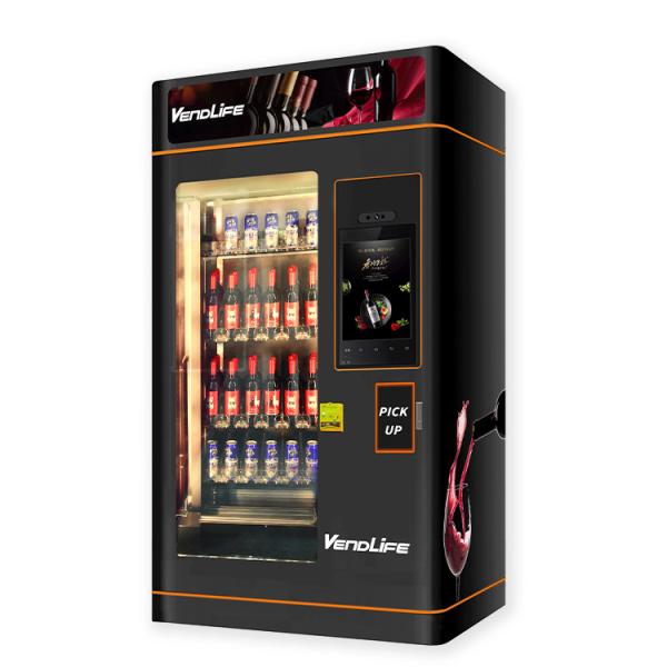 220V Moet Chandon Champagne Vending Machine 2G 3G 4G apoiado galvanizou