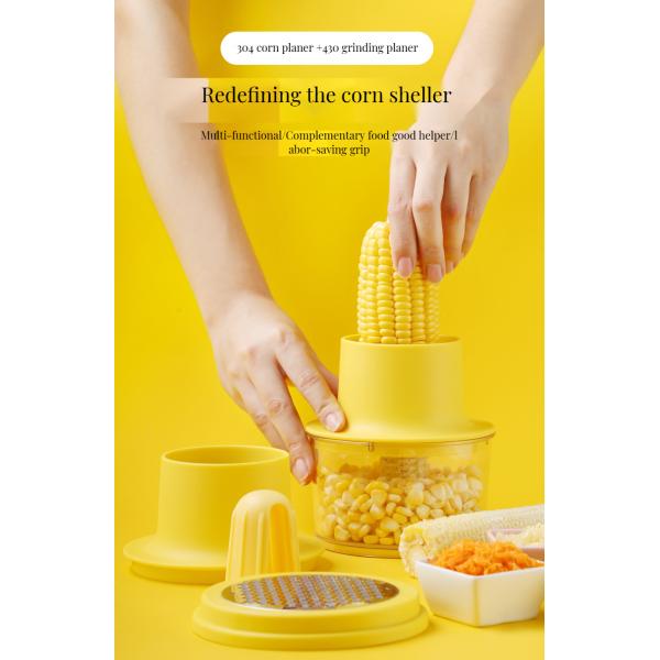1 Piece Innovative Baby Food Grinder with Stainless Steel Blades and Corn Peeler
