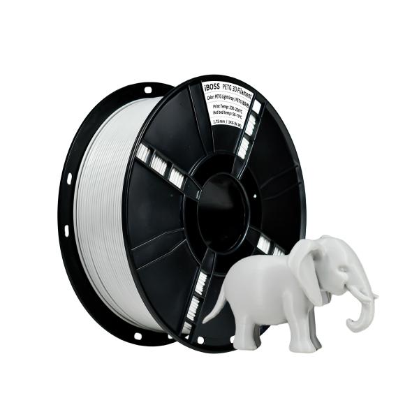 iBOSS 1KG ライトグレー PETGフィラメント 1.75mm 3Dプリンター用フィラメント