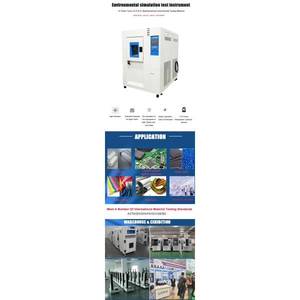 Large 3-Box Laboratory Environment Simulation Cold And Heat Shock Test Chamber