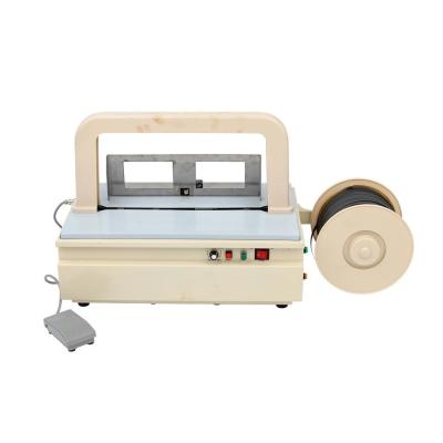 Mini Power Table Strapping Machine Semi Automatic Plastic Tray Table Top Banding Machine