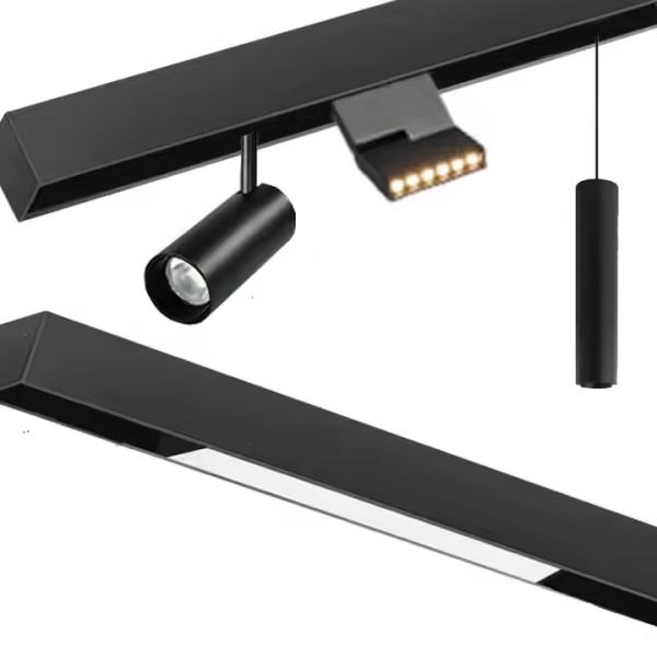 Magnetic LED Track Light 12W 6W 18W 48V White 1-10V Dimming Foldable Spotlight For Home Hotel