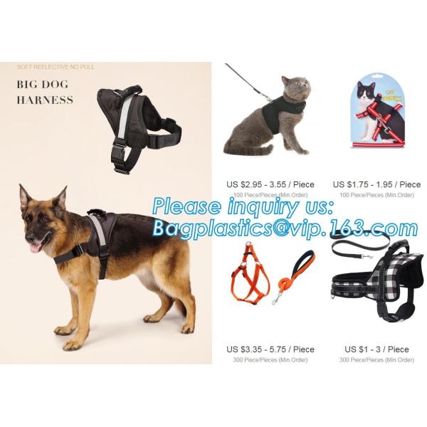 BIG DOG HARNESS, Custom Logo Nylon Rope Pet Dog Leash and Harness Set, size/logo/color no pull easy walk puppy big Dog H