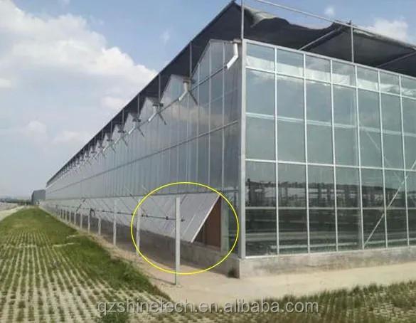 Multi Span Glass Greenhouse Agricultural Equipment for Vegetable Fruits and Flowers