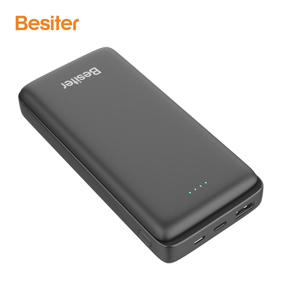 20000mAh Ultra-Thin Polymer Power Bank with Skin Touch Dual Inputs & Outputs Featuring LI-Polymer Battery Power Bank