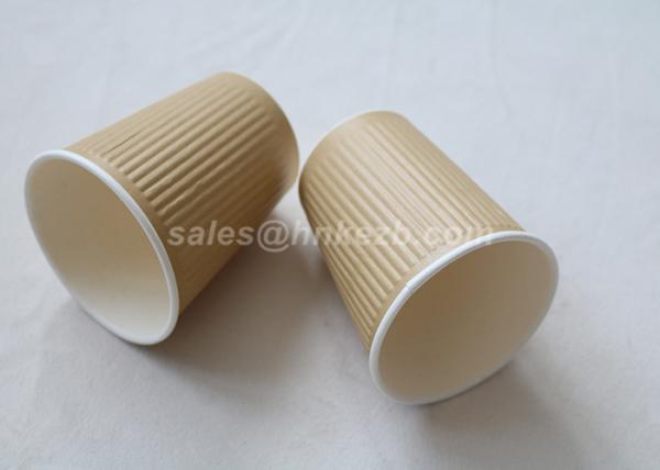 Disposable Cold Drink Paper Cups Single Wall Drinking Cups With Lids 20oz