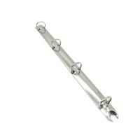Silver 4 Ring Binder Mechanism Customized D Ring Mechanism Environmentally Friendly For Office Stationery