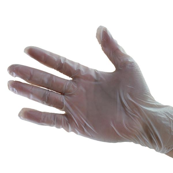Powdered Medical Disposable Vinyl Glove Good Sensitivity Pvc Material