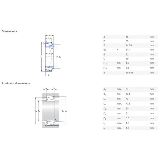 Tapered Roller Bearings KOYO 32209JR Bearing 45×85×24.75mm Used In Speed Reducers