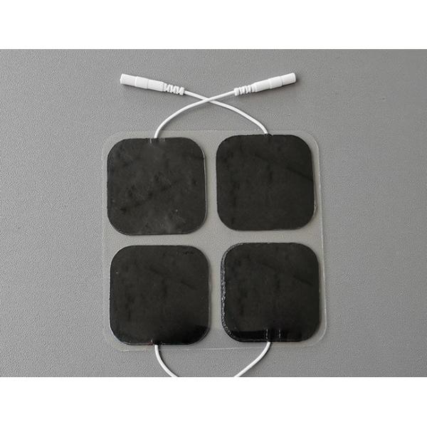 skin tightening tens electrodes 5X5cmBlue harmless cloth with physiotherapy equipments4 electrodes