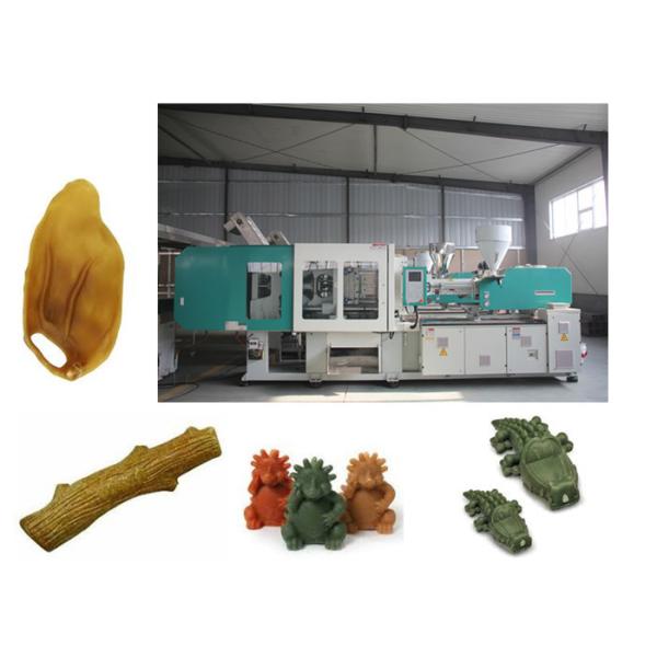 El perro dental que masticaba el hueso que hacía la máquina/moldeó los bocados