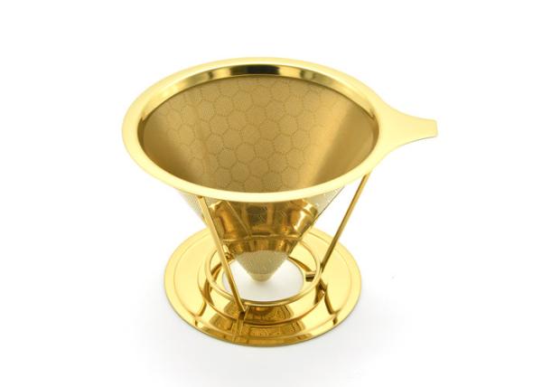 Paperless Stainless Steel Mesh Coffee Filter Reusable Laser Logo Acceptable