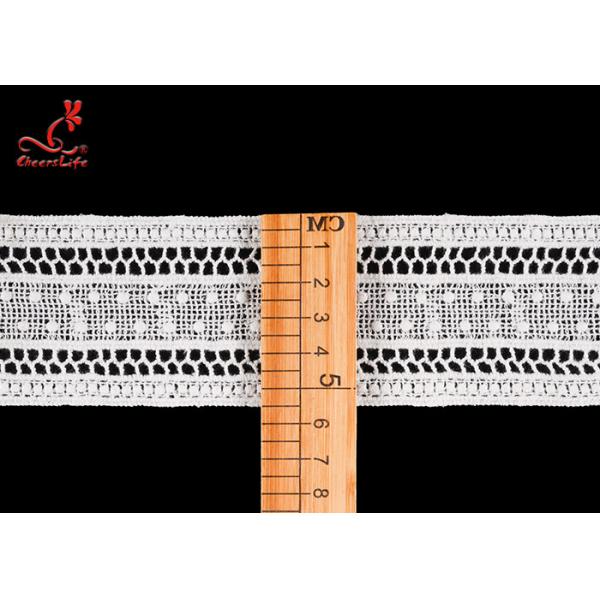 утеска шнурка ширины 5.2cm расстворимая в воде для прямого дизайна кабеля юбки