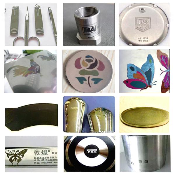 Máquina de grabado de marcado por láser de fibra para placa de identificación de logotipos metálicos 10W 20W 30W 50W