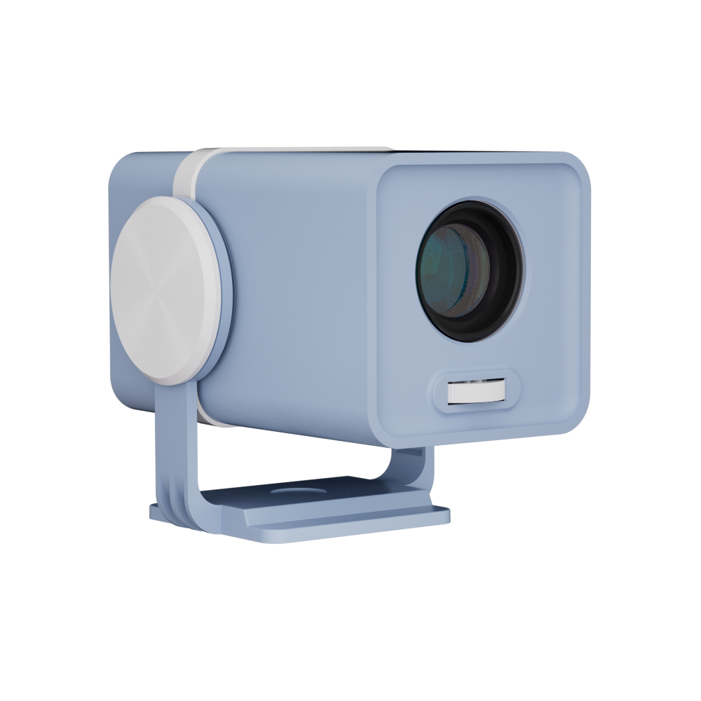 180 Degree Rotatable Smart Home Projector Dual Band Wifi6 Four Point Keystone