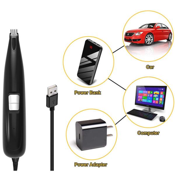 Thick Coat Pet Cleaning Tools Cats Dog Grooming Tools 3 Speed LED Light Deshedding