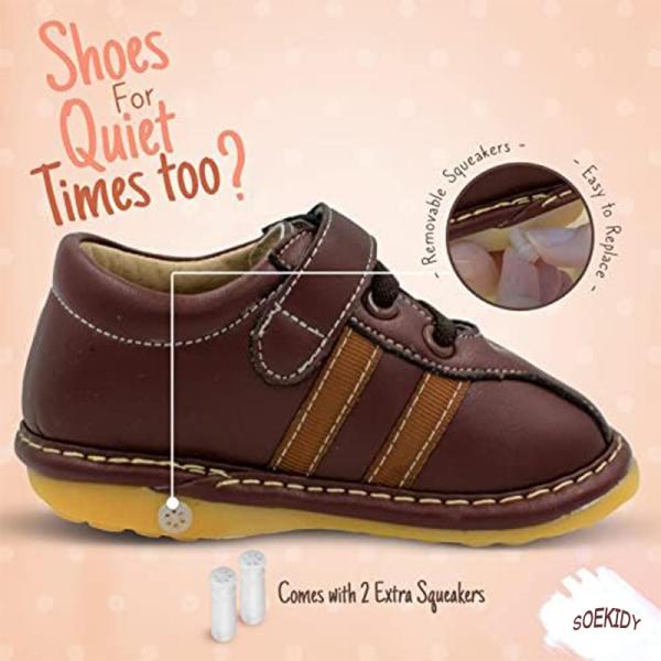 Comfortable Flexible Sole Baby Shoes Toddler Removable Squeaker And Adjustable Strap
