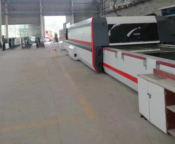 Min Glass Size 200*350mm Glass Tempering Furnace for Curved Flat Glass Production