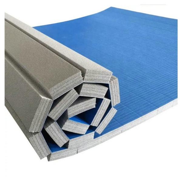 Blue Black Red Vinyl Bonded XPE Foam MMA Roll Out Mats For Exercise