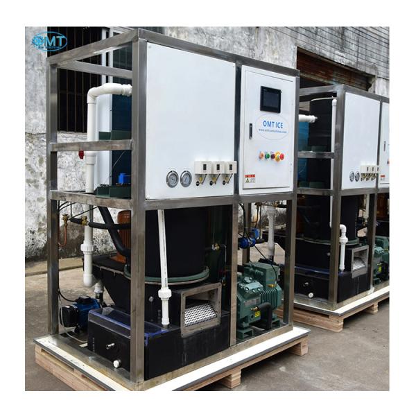 Large Ice Storage Capacity 1T Industrial Tube Ice Machine Maker with High Output and 1200*900*1600mm Size