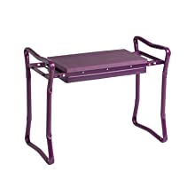 Garden Kneeler And Seat With Tool Pouch, Portable Folding Garden Stool, Heavy Duty Gardening Kneeling Bench