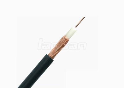 Cabo coaxial de revestimento de PVC RG58, cabo coaxial duplo da cobertura de aço folheada de cobre de 60%