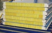 Painel de sanduíche de lã de vidro de espuma à prova de fogo personalizável para materiais de construção