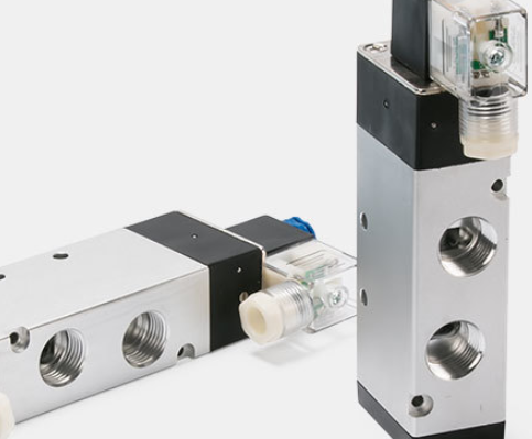 1/2'' Double Coils 5/2 Way Pneumatic Cylinder Valve 4V420-15 0.15-0.8MPa