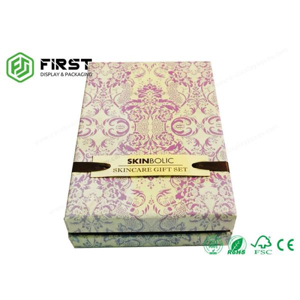 CMYK que imprime a caixa de presente personalizada luxuosa personalizada do cartão da caixa de presente para cuidados com a pele