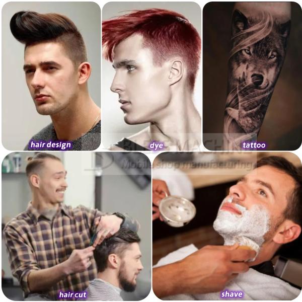 2023 Electric Mobile Hair Cut Salon Barber Shop Dresser Van Truck Trailer Boutique Cart