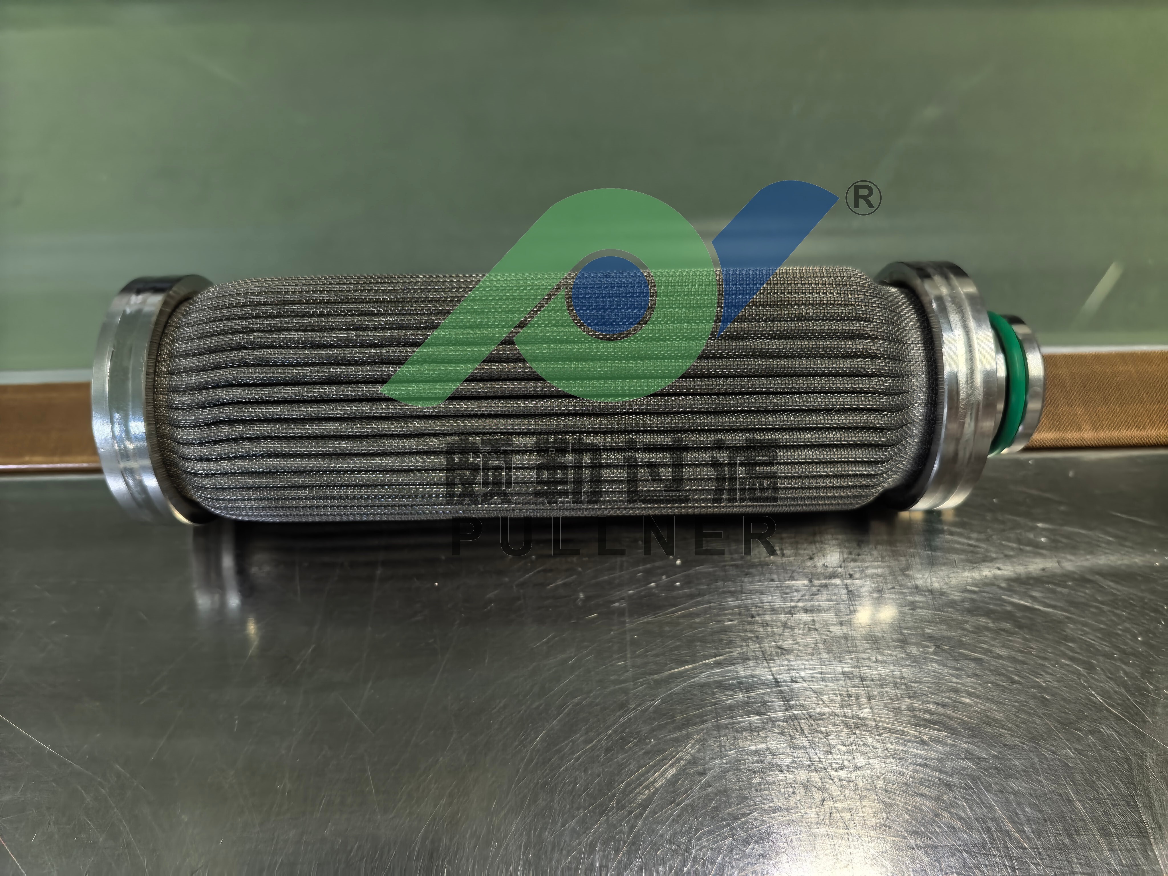 Customized Filter End Cap: 10 inch 316L Stainless Steel Pleated Filter Cartridge Sintered Fiber Felt for High Temperature Industrial Filtration