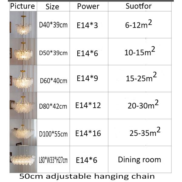 Luxury Villa Living Room Chandelier Glass Lampshade Fancy Chandelier(WH-CY-246)