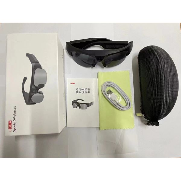 3D Sport Sunglasses With Shutter 2K HD Smart Glasses Bluetooth 5.0 And Open Ear Speaker