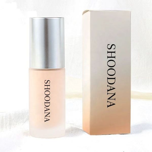 Natural Lasting Whitening Waterproof Liquid Foundation with Matte Finish for All Skin Types-Dark Shade