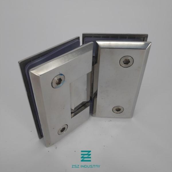 135 Degree Wall To Glass Stainless Steel Glass Door Hinges For Shower Room