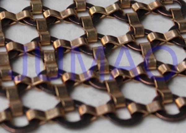 Plated Copper / Brass Metal Ring Curtain Durable With Different Hanging Tracks