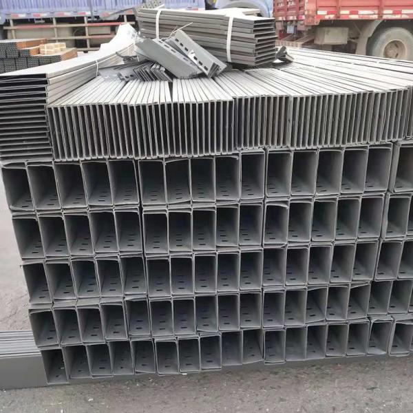 Fire Proof Cable Tray With Powder Coating Grey Metal Zinc Coated Large Span Aluminum Alloy