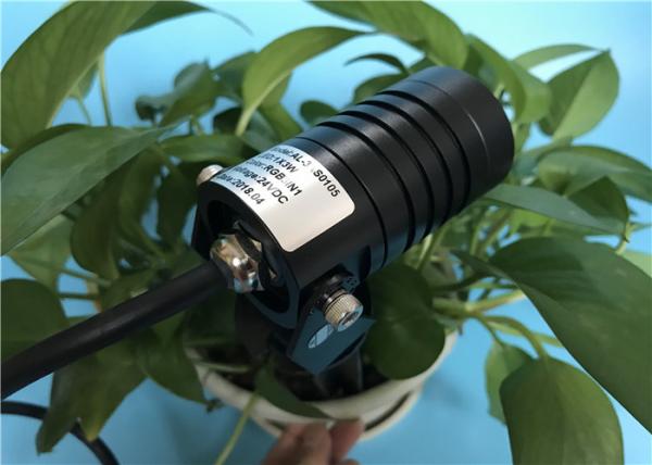 A lâmpada do Pin dos projetores do jardim do diodo emissor de luz do RGB 3in1 DC24V com 4MM moderou o vidro