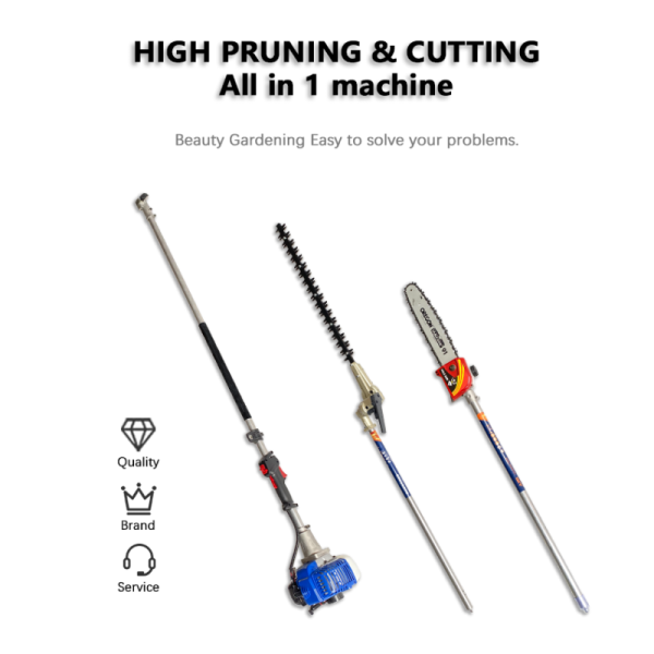 Garden Telescopic Long Reach Pole Hedge Trimmer
