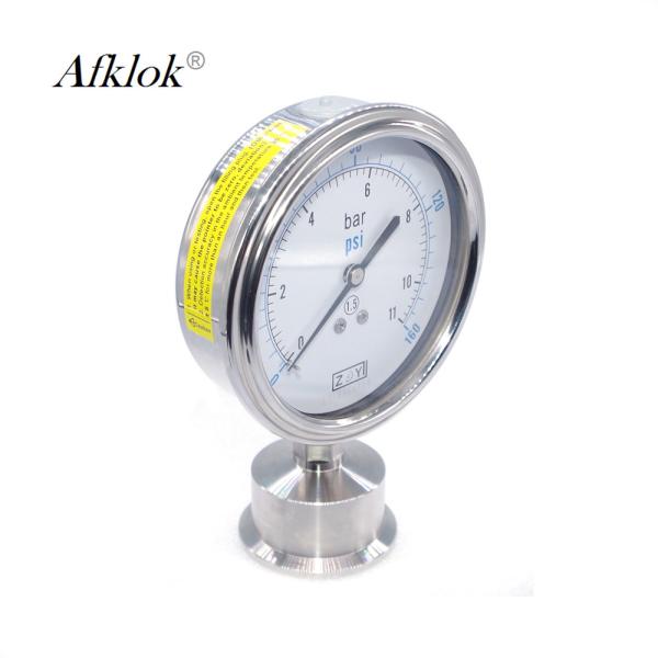 Метр 1% манометра нержавеющей стали маслонаполненный точность 1,5% 2,5% противоударная