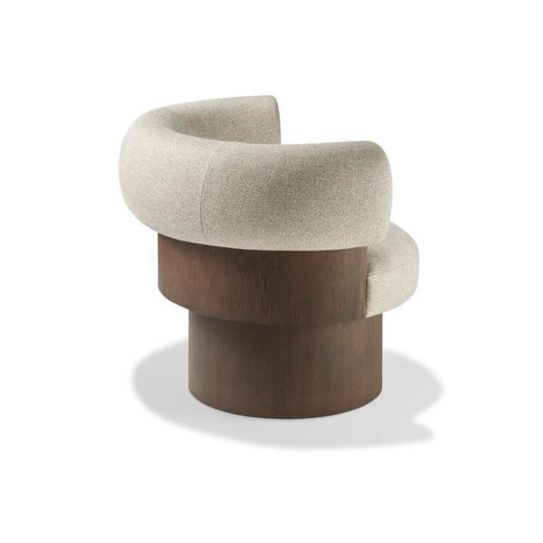 Apartment Solid Wood Sofa Living Room Creative Single Fabric Leisure Chair