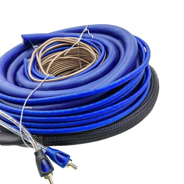 Kit de câblage de l'amplificateur de voiture de calibre 4/8 pour un transfert de signal amélioré