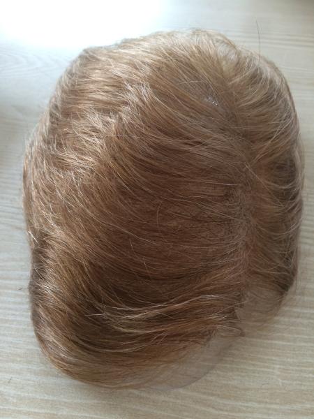 Système de coiffure personnalisé en dentelle 3/4 Full Cap Toupee Hair Piece Naturel